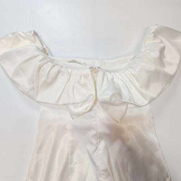 MORE TO COME Caira Ruffle Dress in White Small - Picture 7 of 12